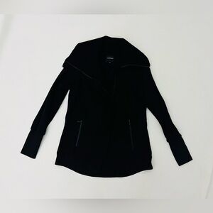 Liverpool Asymmetrical Super Stretch Ponte Jacket black size small